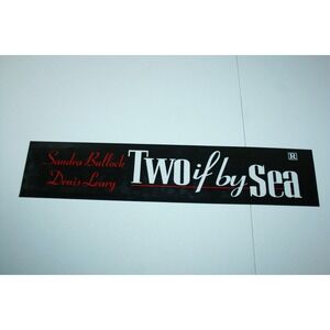 Two If By Sea Movie Theater Mylar Marquee Light Box Sign 5x25 Clear & Red
